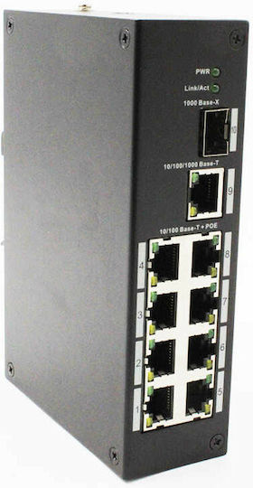 Dahua PFS3110-8ET-96 v2 Неуправляем L2 Суич с 8 Ethernet порта