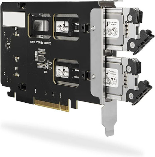 Αξεσουάρ Σκληρών Δίσκων Icydock 2x M.2 Nvme To Pcie 4.0 X8 Card Bifurcation