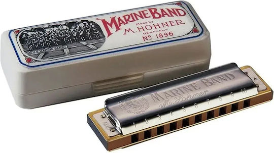 Hohner Harmonica Marine Band 1896 Classic Key of A (La) Minor