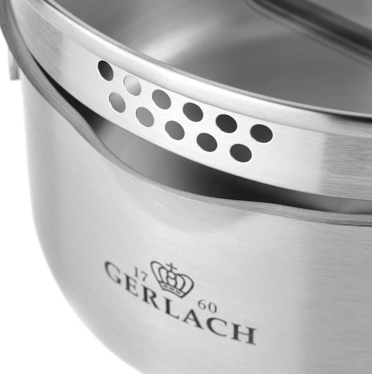 Gerlach Ανοξείδωτη Κατσαρόλα Μαρμίτα 7lt / 24cm