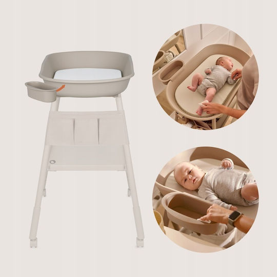 Lionelo Reisewickelauflage aus Stoff Beige Sand 78x100cm