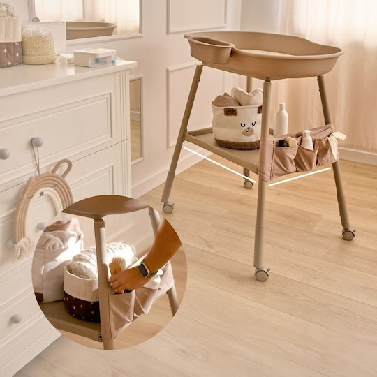 Lionelo Reisewickelauflage aus Stoff Beige Sand 78x100cm