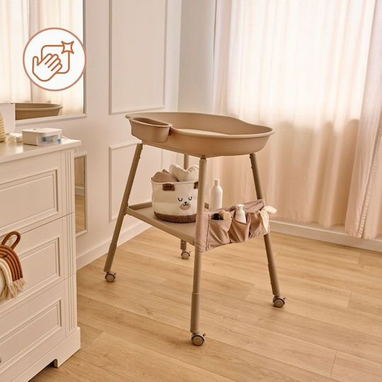 Lionelo Reisewickelauflage aus Stoff Beige Sand 78x100cm