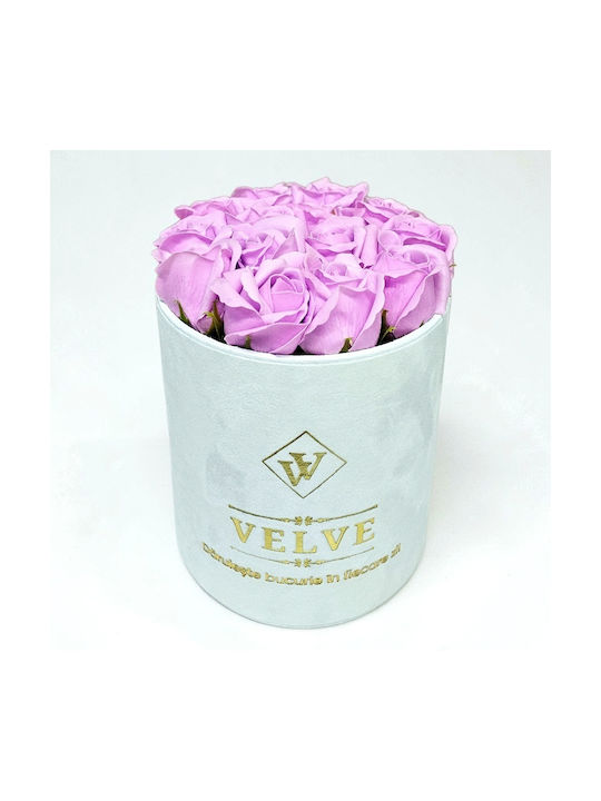 Set Cadou Premium Trandafiri Săpun Lila V.v Love Parfum Raffaello