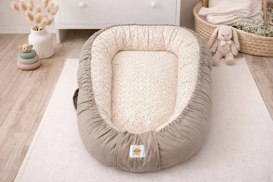 Baby Star Βρεφικό Μαξιλάρι Φωλιά Καφέ 40x75εκ.