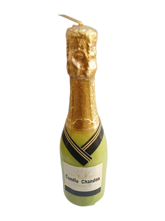 Handmade Humorous Funny Easter Candle Champagne Bottle Green Lab-208011