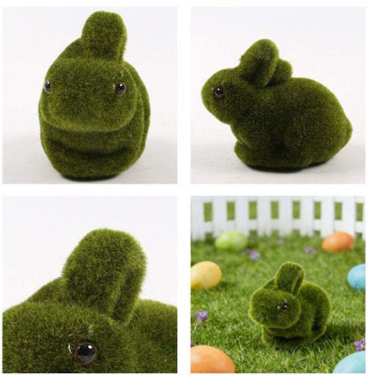 Decorațiune De Paște Iepuraș Din Fetru Verde 15 Cm