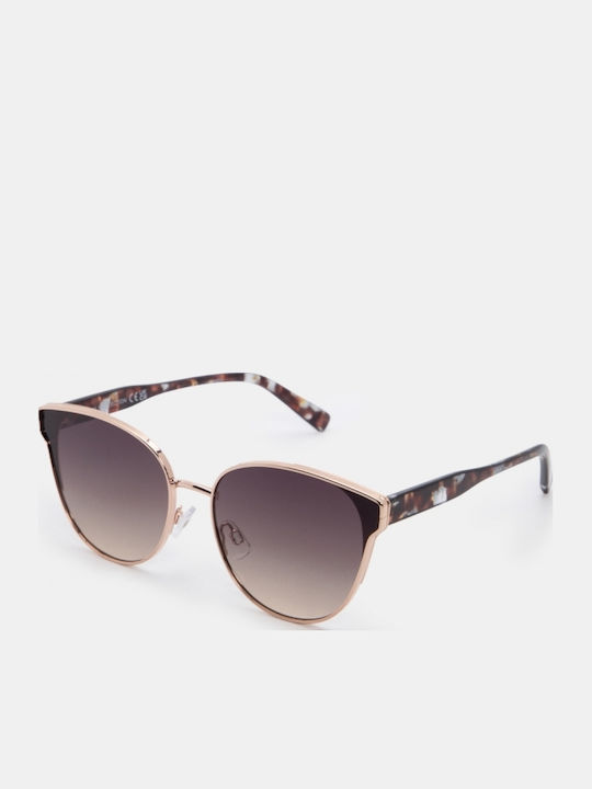 Luigi Sunglasses Rose Gold with Metallic Frame