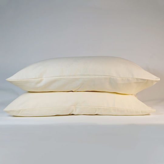 Kotonia Home Set Fete De Pernă Cu Plic De Acoperire Ecru 70x70cm