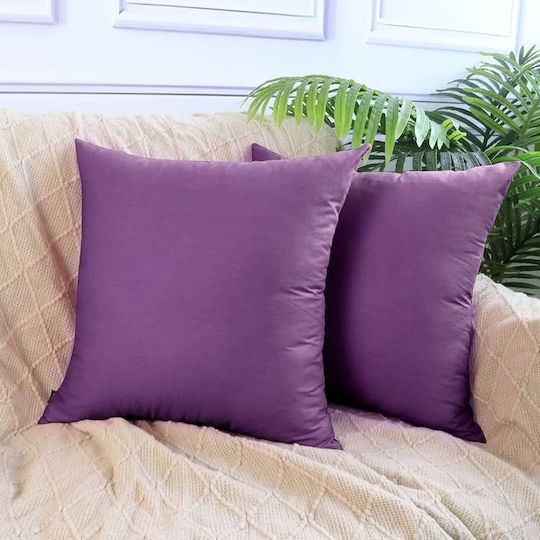 Kotonia Home Module Fete De Pernă Cu Plic De Acoperire Violet 40x40cm