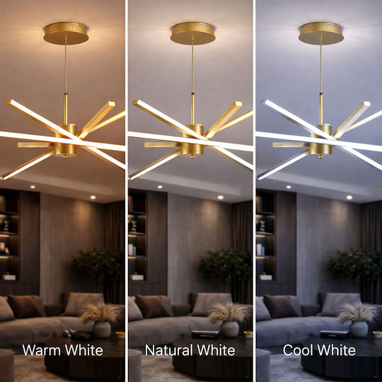 Alista Home Ceiling Light Gold with Integrated LED and Remote Control