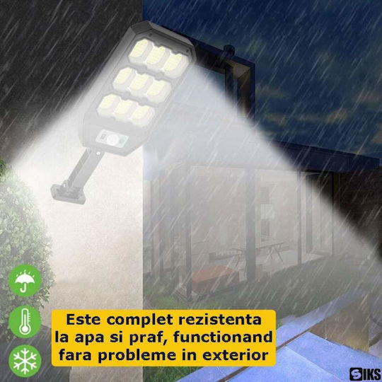Lampă Solară de Perete Alb Natural cu Senzor de Mișcare și Telecomandă IP65 24x13.5x3.5cm