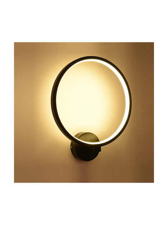 Lampa De Perete Modernă Cu LED Integrat Și Lumină Alb Natural Neagră 22.5x20x5.5cm