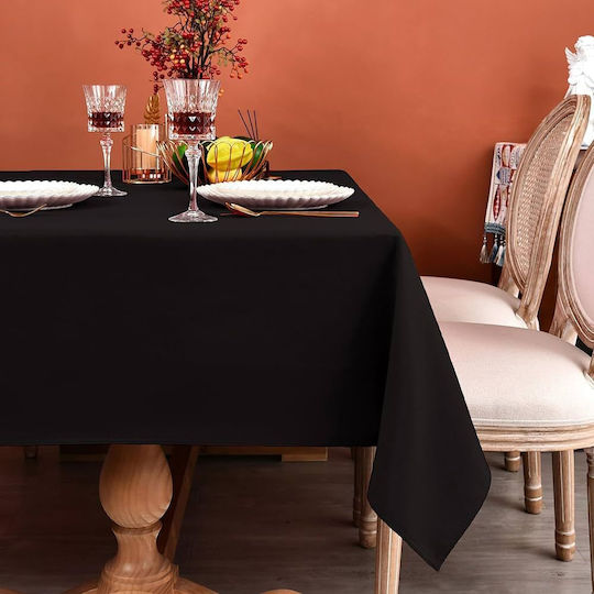 Kotonia Home Τραπεζομάντηλο Black 180x300εκ.