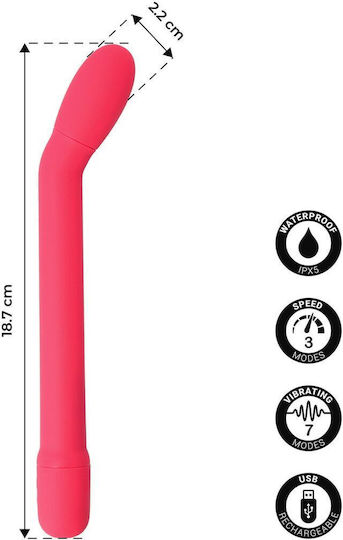 Essential Caress Δονητής G-Spot 18.5cm Ροζ