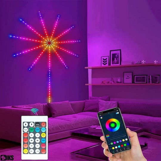 Смарт LED Лента Wi-Fi USB 5V 0.5m с Захранване и Дистанционно Управление