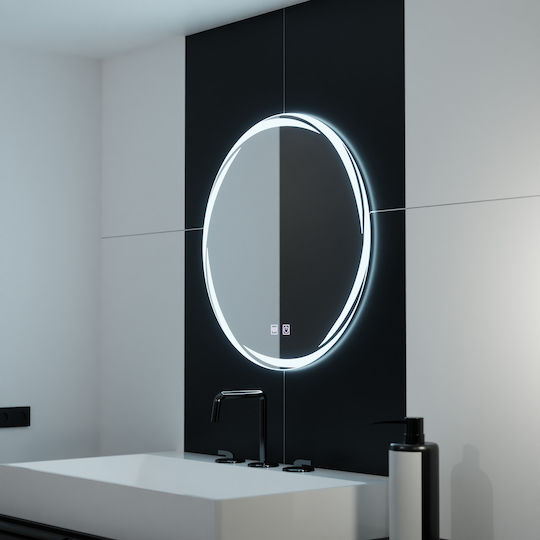 Alista Home Vergrößerung Rund Badezimmerspiegel LED Berührung 60x60cm