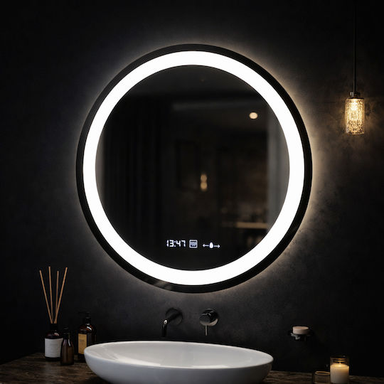 Alista Home Rund LED Berührung Badezimmerspiegel 50x50cm Transparent Alista Home Rund LED Berührung Badezimmerspiegel 50x50cm Transparent