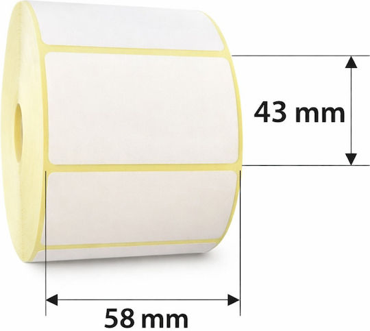 Etichete Termice 58x43 Mm Role 1200 Bucăți Autoadezive