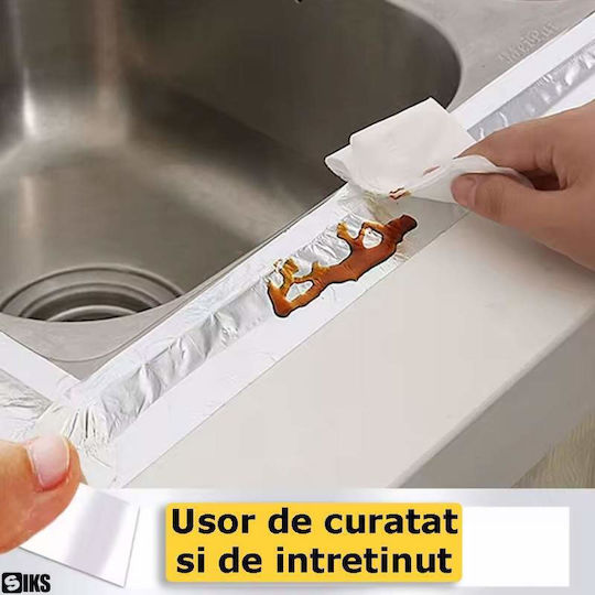 Bandă Bituminoasă Impermeabilă Din Folie De Aluminiu Cauciuc Butilic Tip Gudron Negru Bandă De Izolare Acoperiș Etanșare Crăpături Șeminee Rezistentă La Apă Acoperire Din Aluminiu Aderență Îmbunătățită Lățime 5 Cm Lungime 5 M Negru
