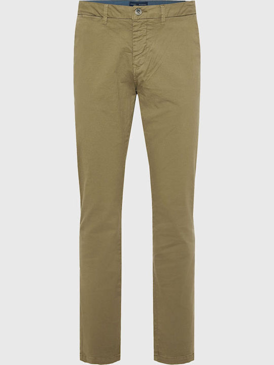 Trousers Chino Elastic in Regular Fit Khaki