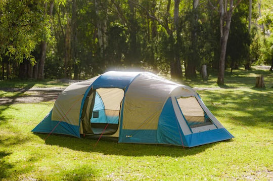 OZtrail Tasman Dome 10P Cort De Camping De Vară Tip Tunel Cu Dublu Material Pentru 10 Persoane 565x240x195cm