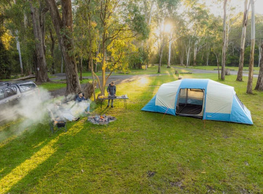 OZtrail Tasman Dome 10P Cort De Camping De Vară Tip Tunel Cu Dublu Material Pentru 10 Persoane 565x240x195cm