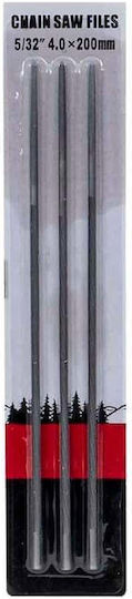 Set 3 Chainsaw Files 5/32" 4x200mm Z-tools Zts 8153