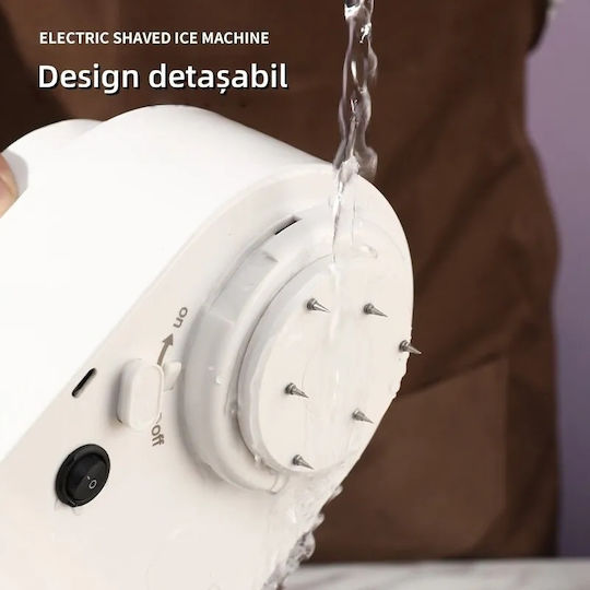 Zdrobitor De Gheață Electric 20w Lamă Detasabilă Din Oțel Inoxidabil Încărcare Usb 130x115x180mm
