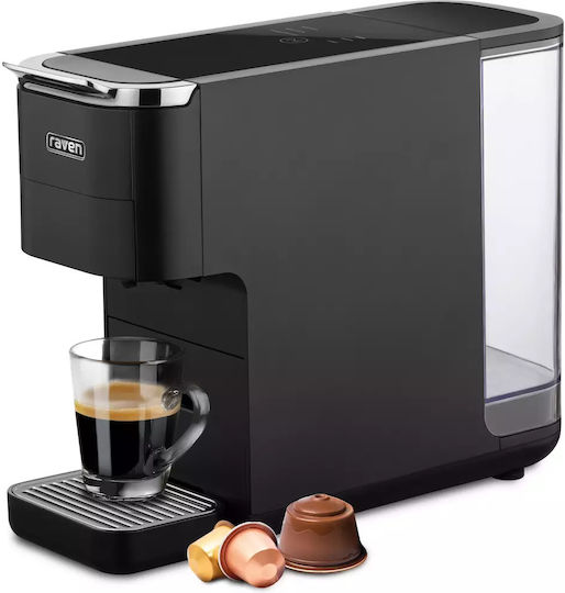 Raven Coffee Machine Eek001c Black 3 Coffee Adapters
