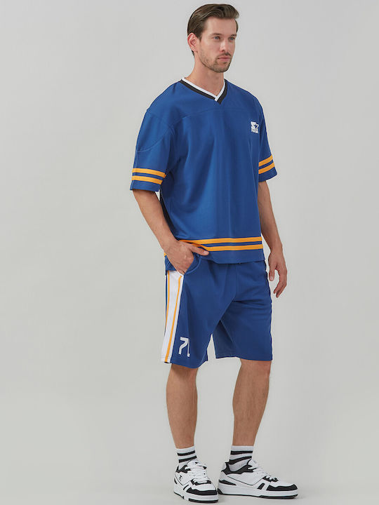 Sportliches Herrenbluse Blau 1114540004-Blau