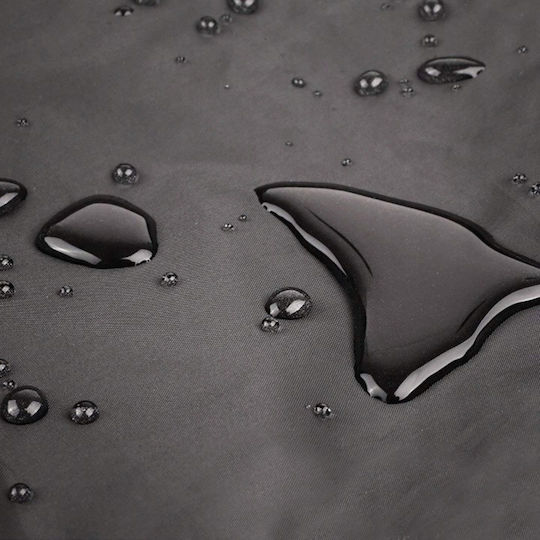 Grill Cover Black Waterproof Uv Resistant Drawstring Oxford 210d Material 95 X 100 X 65 Cm
