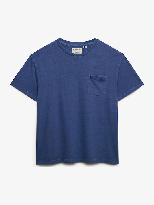 Herrenblusen Kurzarm T-Shirt Blau