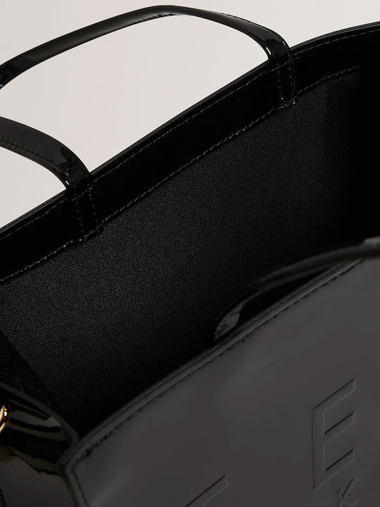Icon Stoff Damen Handtasche Tote Handtasche Schwarz