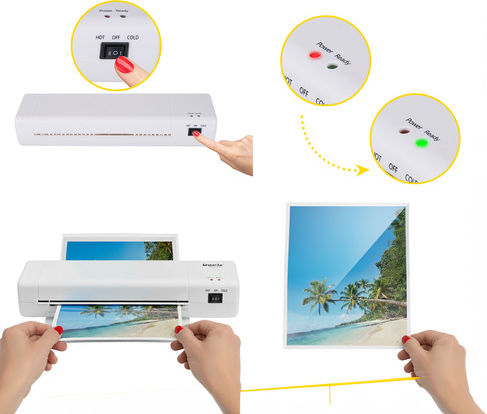 Laminator De Masă Pentru A4 80 Microni Cu Tăietor