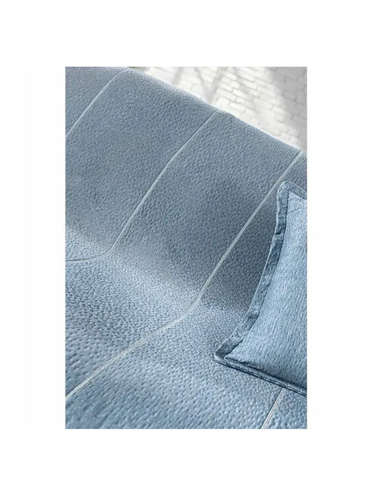Guy Laroche Soho Dreisitzer-Sofa Wurf Chenille 180x300cm Denim Herstellerfarbe
