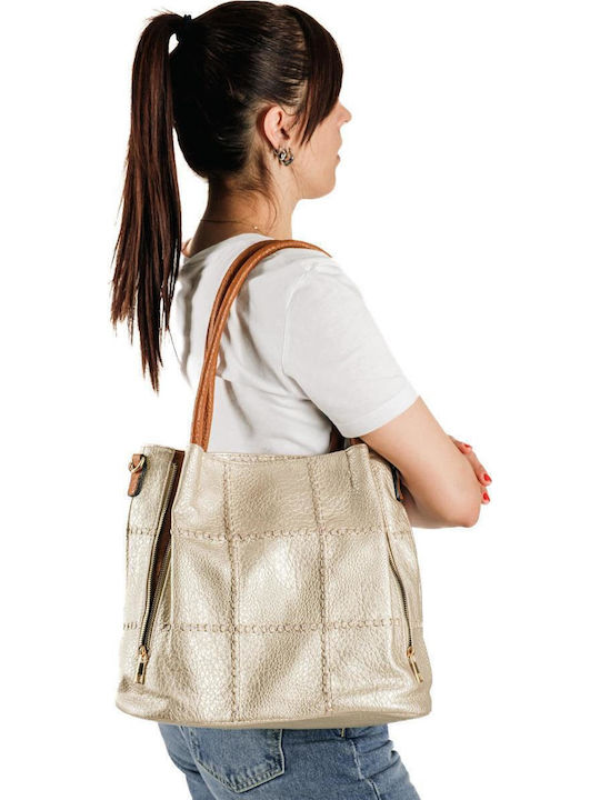 Women's Gold Shoulder Bag