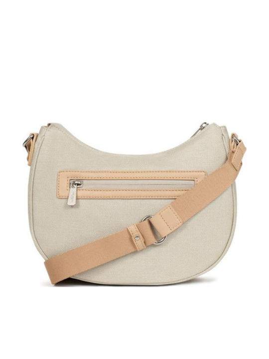 Fabric Women's Crossbody Bag Beige