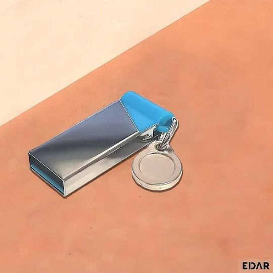 Edar Stick USB Flash 4 Gb Memorie Internă USB 3.0 Rezistent la Uzură Metalic Gri Albastru