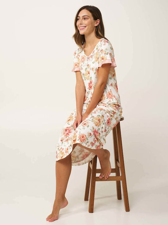Vamp Summer Women's Nightgown Floral