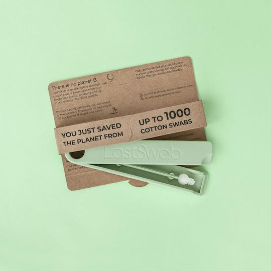 LastObject LastSwab Baby Βρεφική Μπατονέτα Επαναχρησιμοποιούμενη Turtle Green 1τμχ