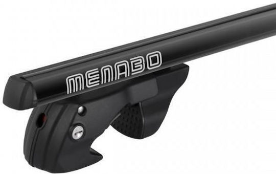 Menabo Aluminum Roof Bars Sherman for Volkswagen Golf 5D VII (5G) Sportsvan 2014 2019 for Cars with Factory Roof Bars Set with Roof Rack Legs Black