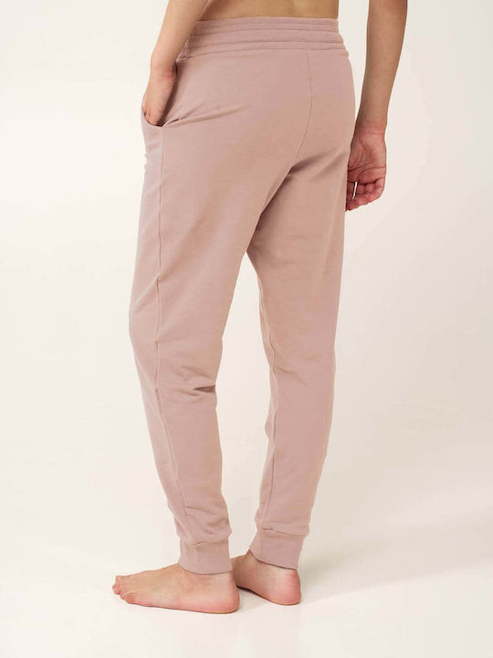 Vamp Vamp Damen Baumwollener Schlafanzug Hose Winter Rosa Shadow