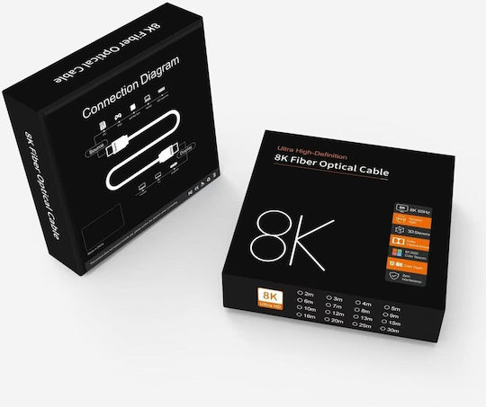 PremiumCord HDMI 2.1 Ultra High Speed 48Gbps 4K 120Hz HDR VRR Cable HDMI Male - HDMI Male 7m Black