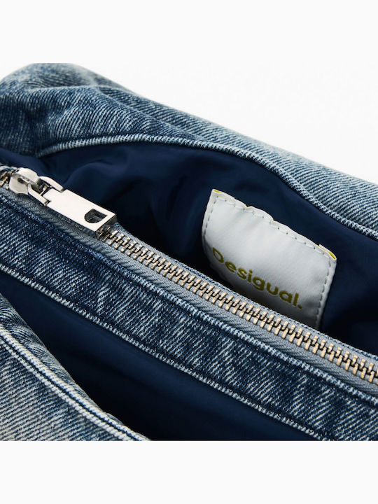 Damentasche Aus Stoff Damen Schultertasche Hellblau