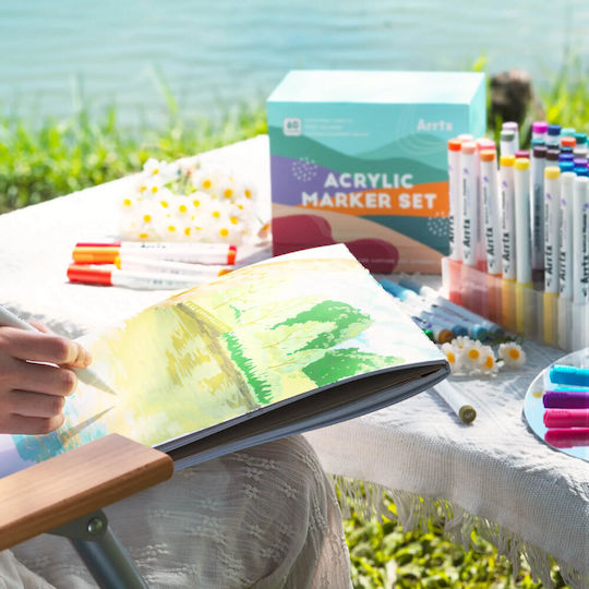 Arrtx Drawing Markers Set 60 Colours