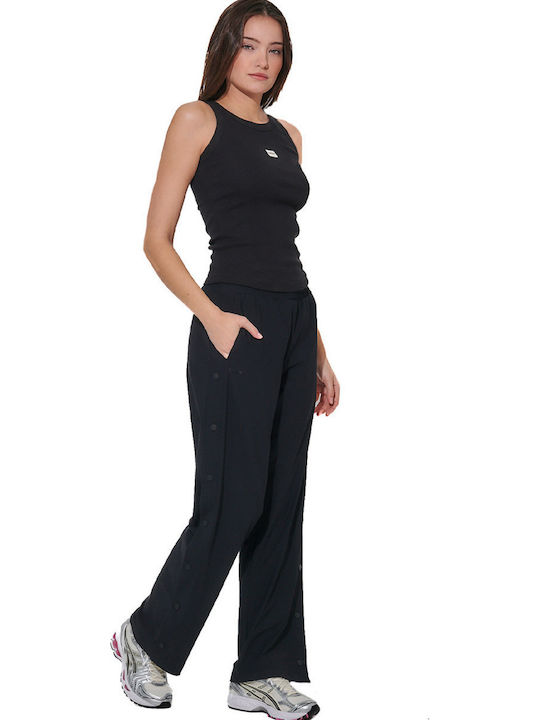 Damen Bluse Baumwolle Ärmellose Schwarze