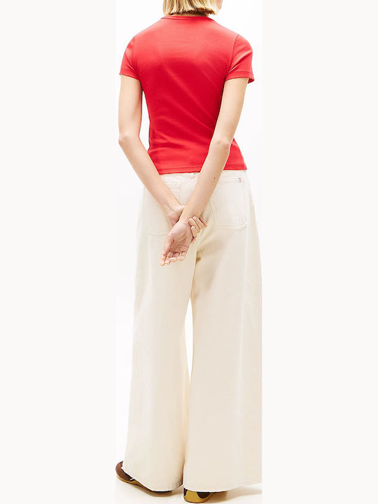 Damen T-Shirt Rot