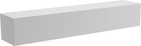 Елемент За Телевизор Rival с LED Осветление Бял М180xД35xВ30cm