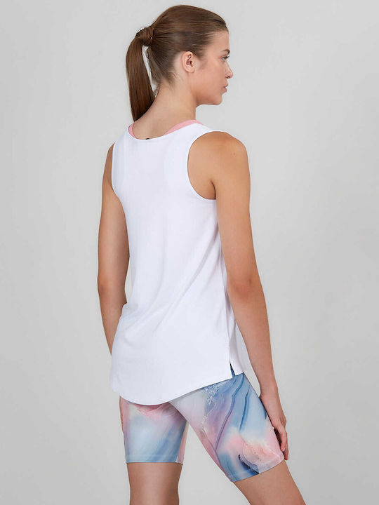 Women's Sleeveless White Blouse